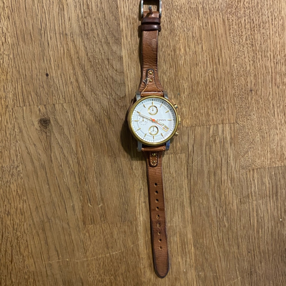 Brown Leather Fossil Watch